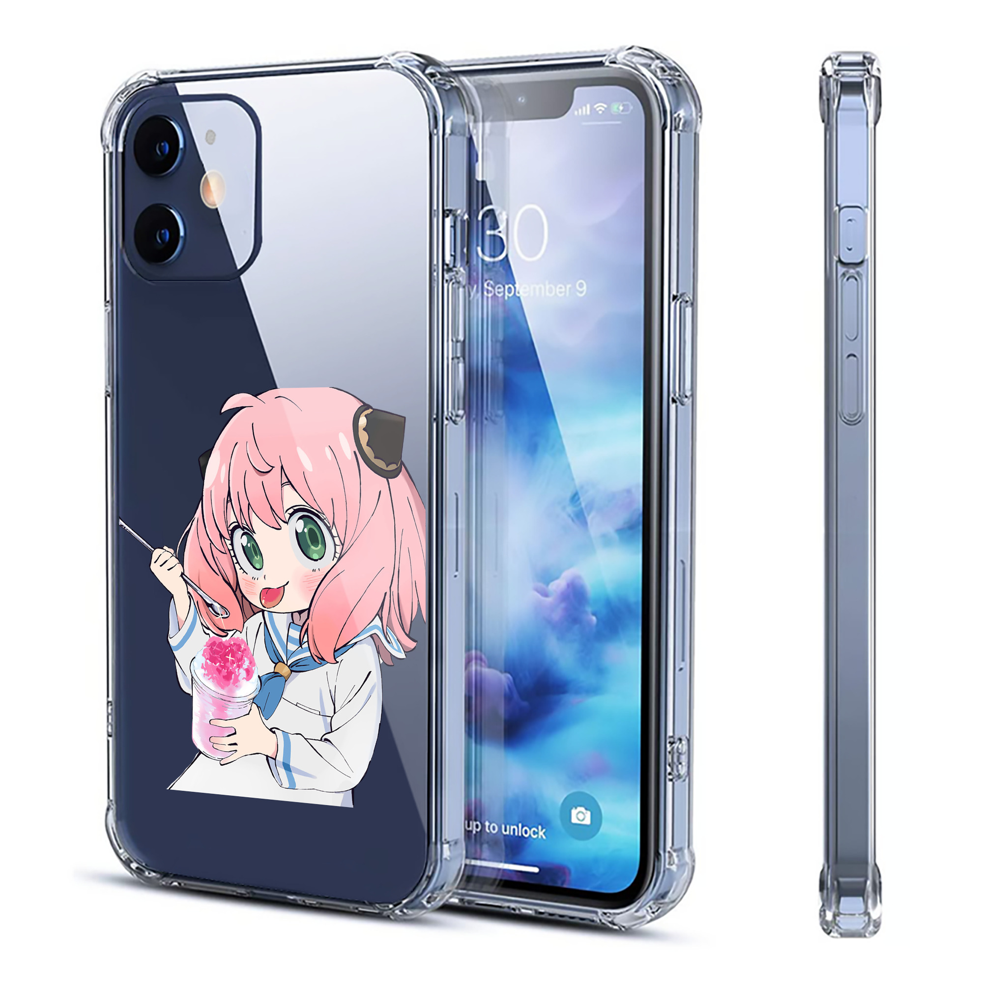 （画像用） SPY×FAMILY间谍家家酒 【iPhone 12シリーズ対応】透明スマホケース（クリアソフトケース）